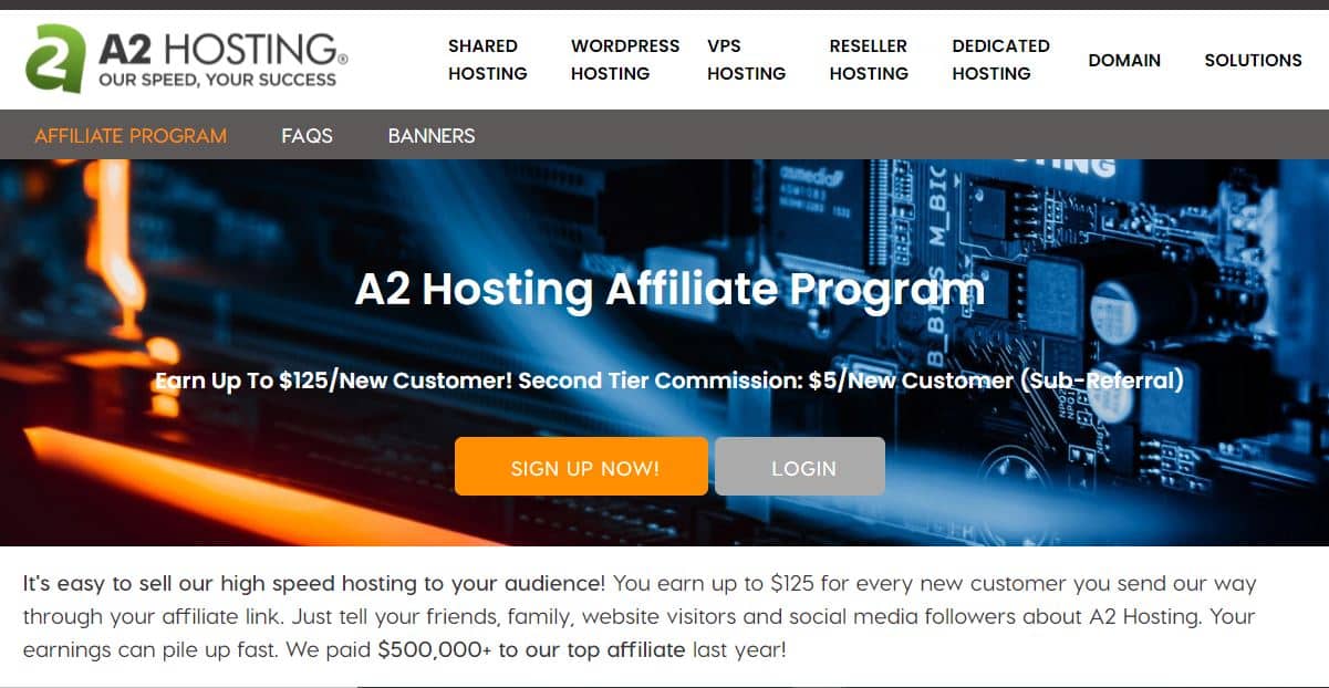 A2Hosting Affiliate Program - Best High-Paying Affiliate Programs to Earn Huge Income
