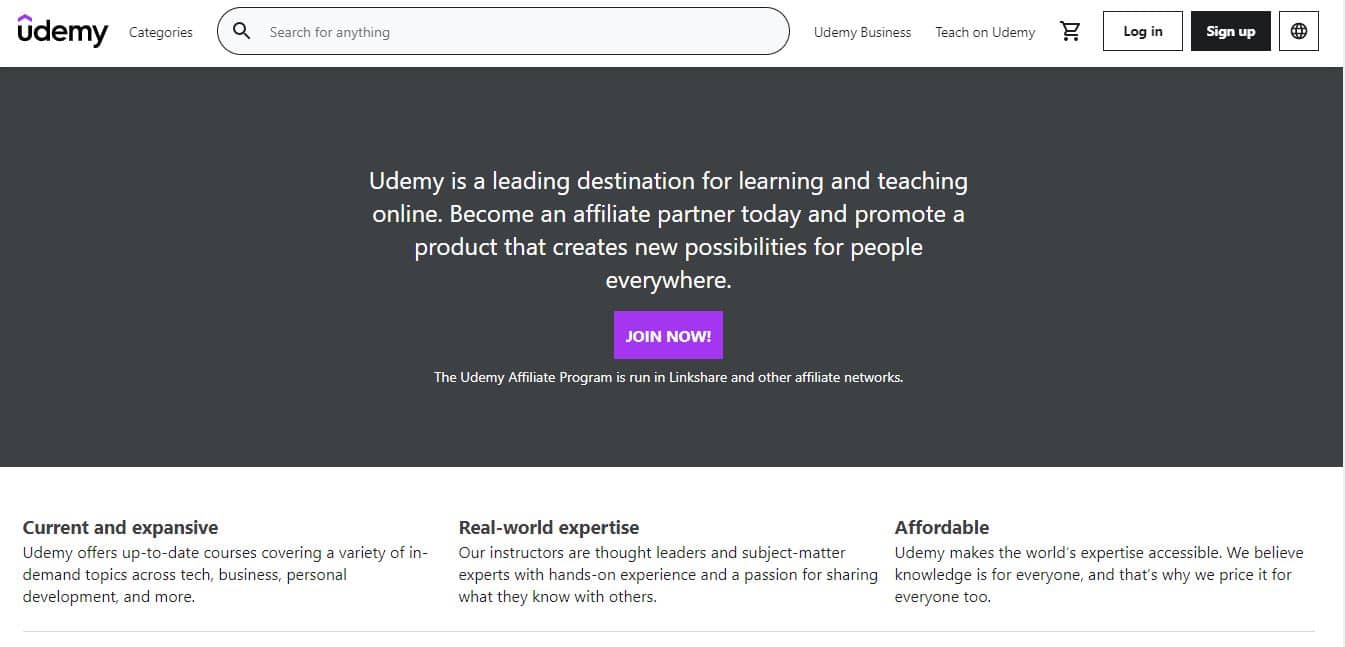 Udemy Affiliate Program - Best High-Paying Affiliate Programs to Earn Huge Income