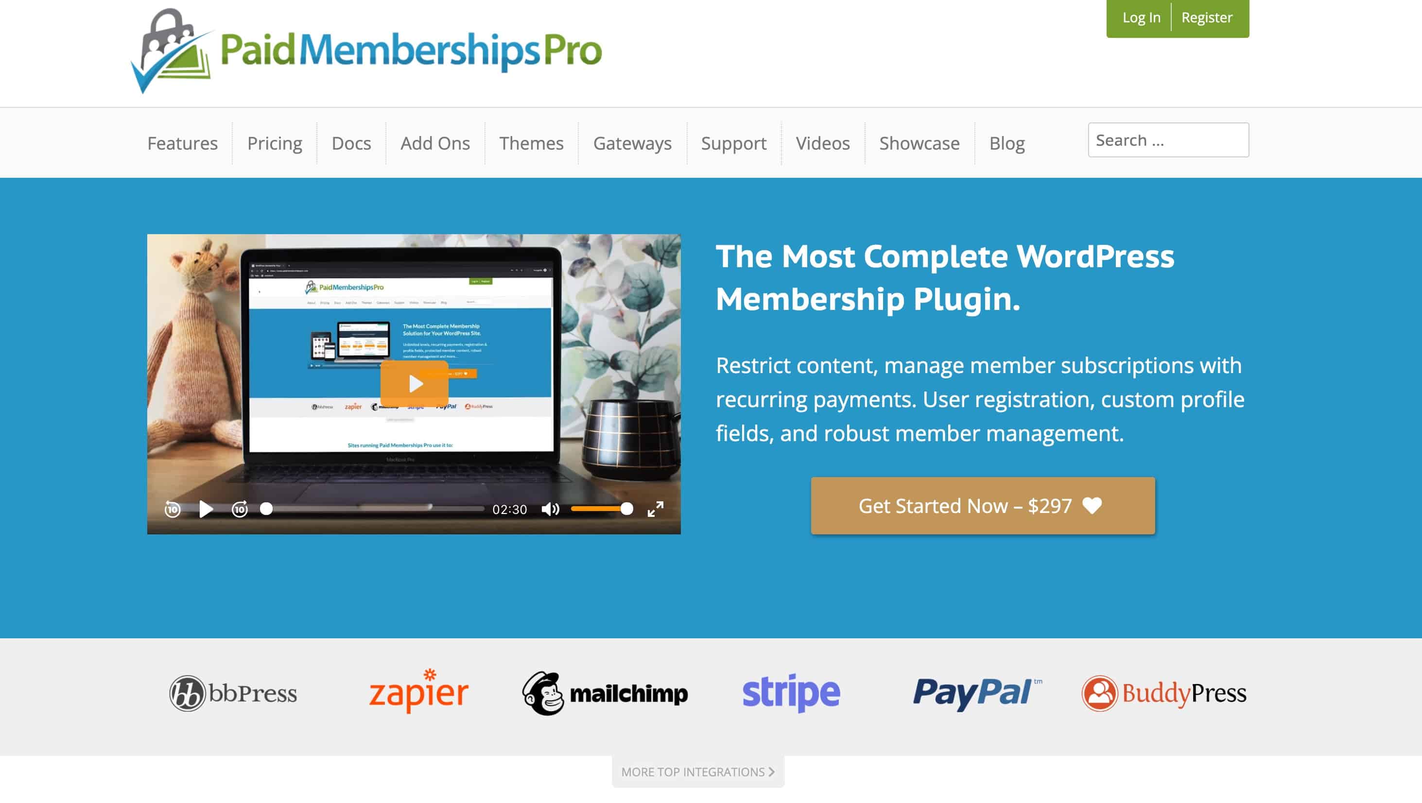 Paid Memberships Pro WordPress Membership Plugin - Best WordPress Membership Plugin for WordPress Subscription